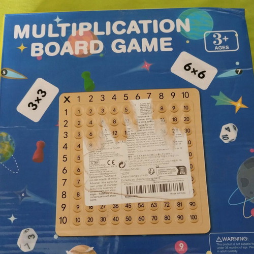 Educational multiplication board game like new