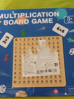 Educational multiplication board game like new
