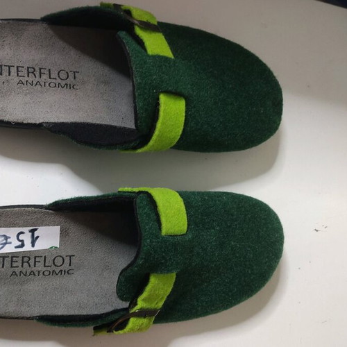Fly Flot anatomical green winter slippers new