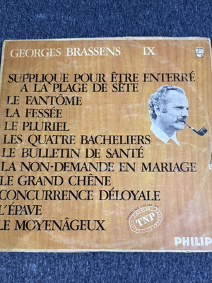 Georges Brassens 1966 vinyl LP record used, classical genre