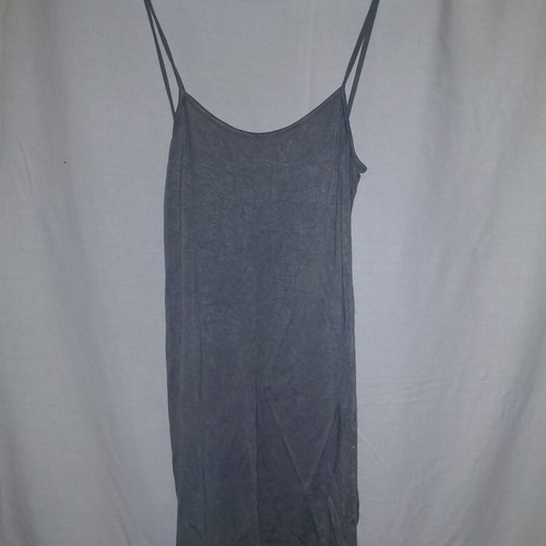 Summer dress size M like new, gray with floral pattern