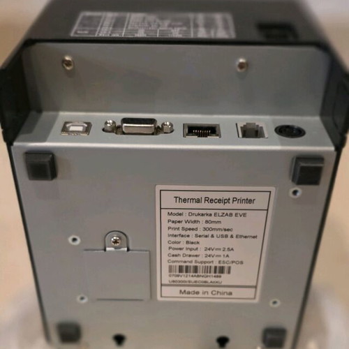 Elzab Eve thermal printers like new, set of 2 with paper