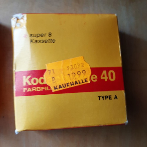 Kodak Super 8 Kodachrome 40 Type A film cassette set like new