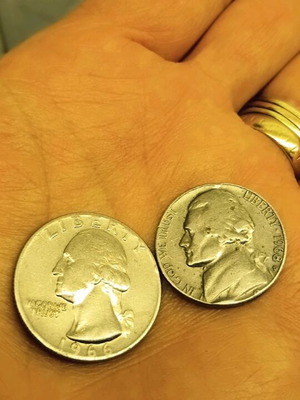 Liberty collectible coins 2 pieces like new with minting error