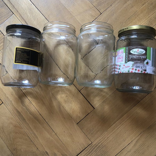 Screw-top jars like new, pack of 4, 680g