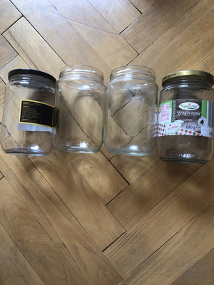 Screw-top jars like new, pack of 4, 680g
