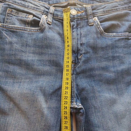 H&M women's girlfriend-fit jeans, size XS, blue