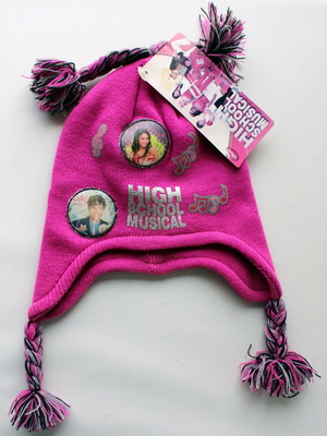 Μαλλινό σκουφάκι High School Musical καινούργιο, ροζ