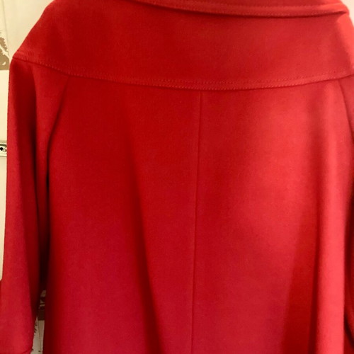 Zara wool cape used, red, size XS