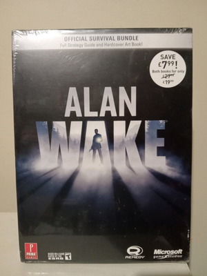 Alan Wake Official Survival Collectors Edition Strategy Guide and Artbook Prima Games new