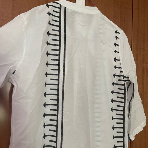 Morena Spain long cover-up dress with 3/4 sleeves