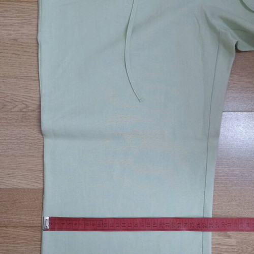Marks & Spencer linen pants in light pistachio, like new, size 14 UK