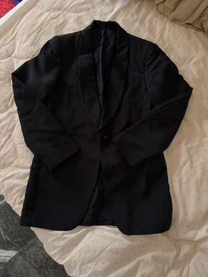 Mohair blazer used, black and blue, size M