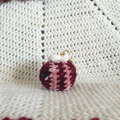 Love Bee Keychain New Handmade with Heart Wings
