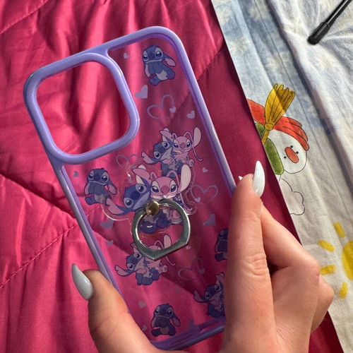 iPhone 14 Pro Max case new with Stitch design and ring holder