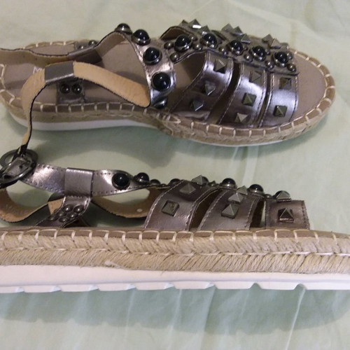 Migato sandals new, size 37, gray-silver