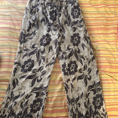 Celestino Printed Pants beige-brown size S/M new