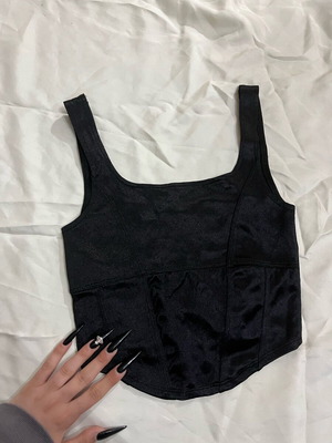 H&M Black Corset Style Top Like New