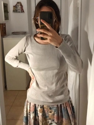 Gray knitted Americanino sweater like new, size M