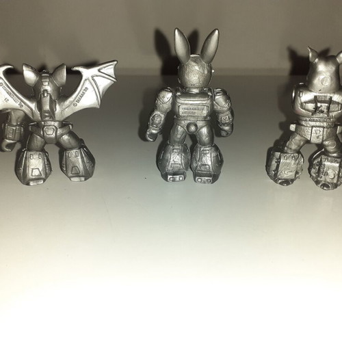 Teratomachoi Hasbro figures used, set of three with missing parts