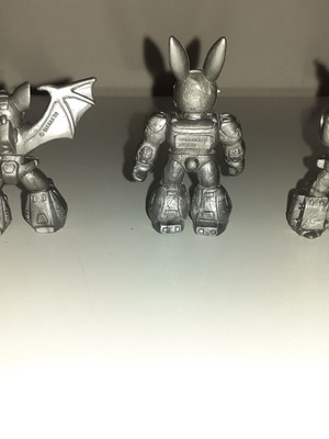 Teratomachoi Hasbro figures used, set of three with missing parts