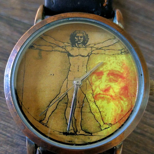 Da Vinci Vitruvius watch used, brown