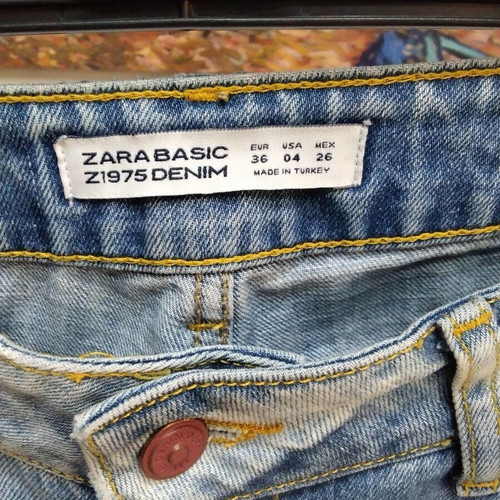 Zara Vintage Denim Jeans size 36 like new, straight fit, blue