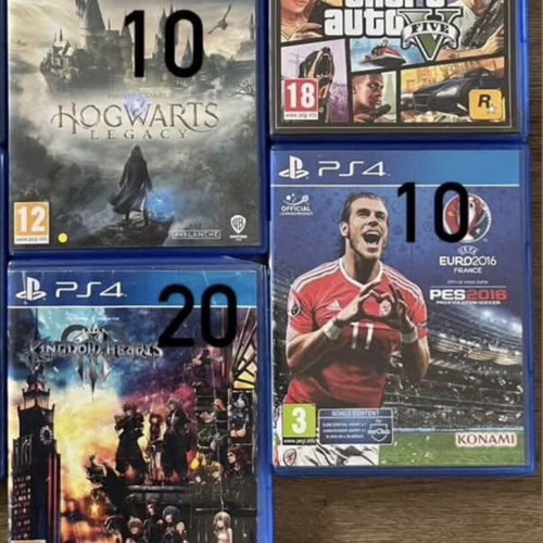 PS4 500GB console with 3 controllers and many games