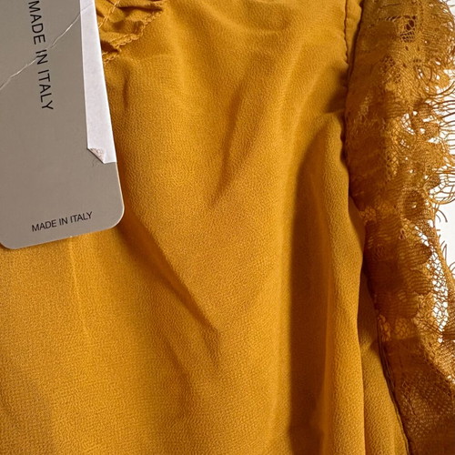Mustard women's blouse, new with tags