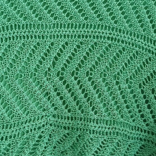 Layered green knitted blouse, boho chic style