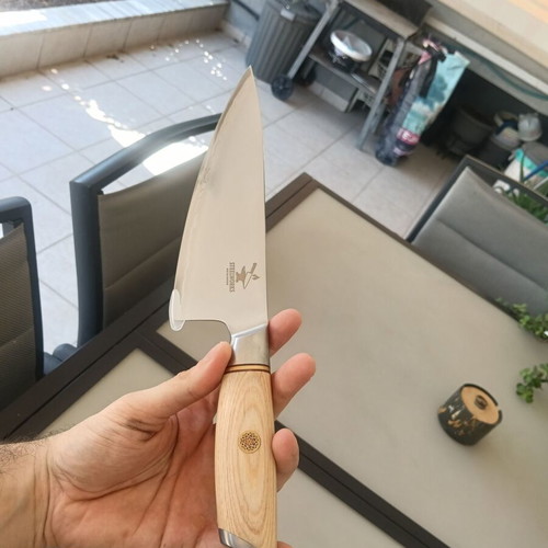 B37 8 Inch Chef Knife VG10 3 Layers Damascus