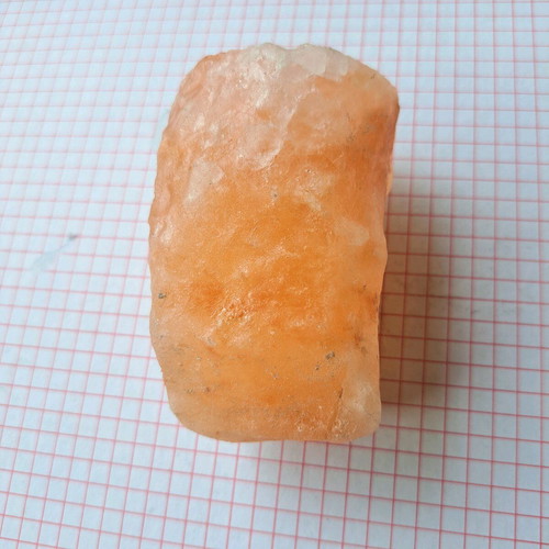 Golden calcite used mineral stone 364g, 9x5x5 cm