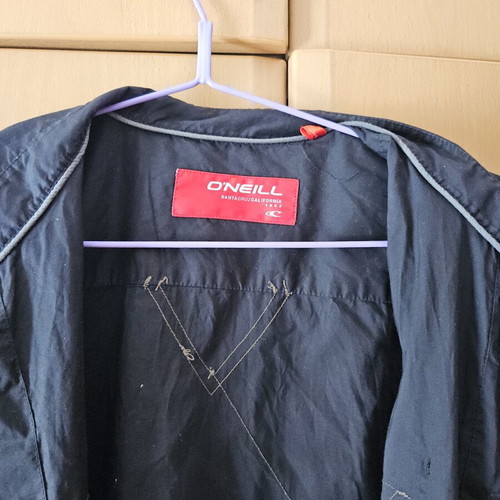 O'neill short sleeve shirt like new, 100% cotton, black, XL