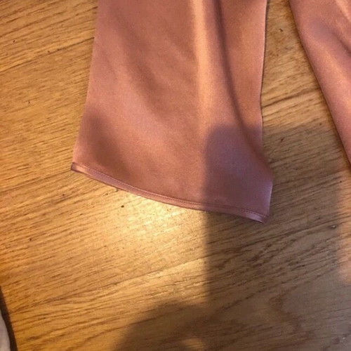 Massimo Dutti women's long-sleeve tunic satin pink coral size M like new