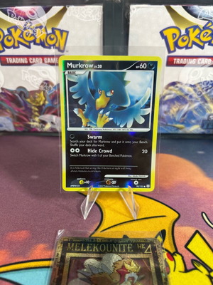Pokemon card Murkrow reverse holo majestic dawn μεταχειρισμένο