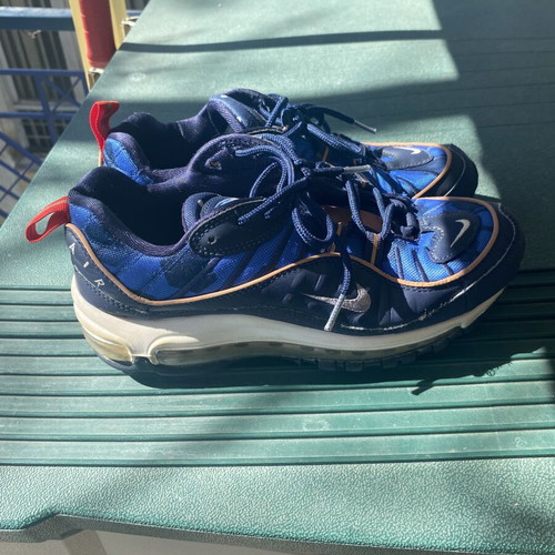 Nike Air Force women's sneakers like new, beige and blue, size 40