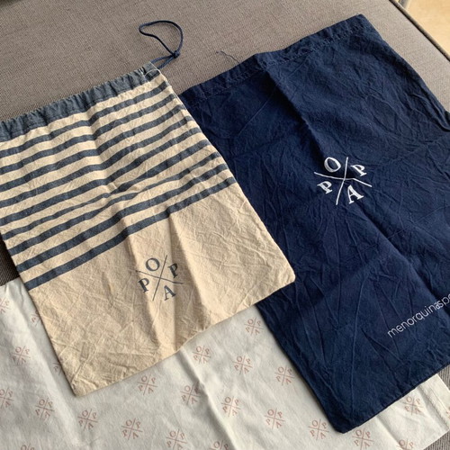 Fabric pouches used, set of 3, size up to A4 POPA
