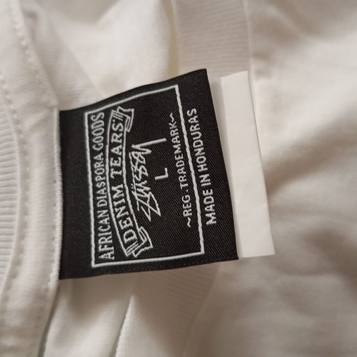 Denim Tears x Stussy T-shirt new, size Large, white