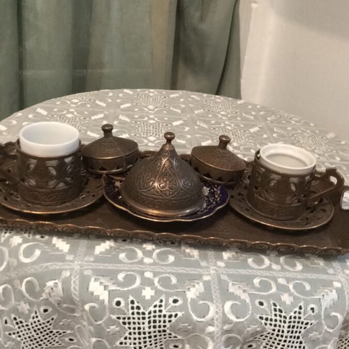 Coffee set Ottoman style copper like new