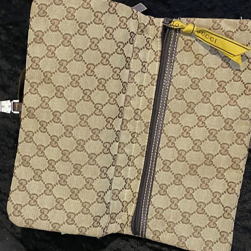 Gucci crossbody bag, beige canvas
