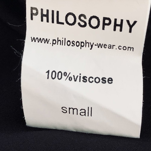 Philosophy black top like new, size S