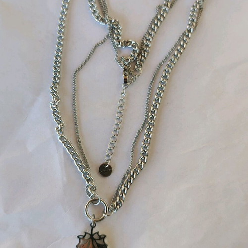 Steel Necklace New, Gold and Silver Color
