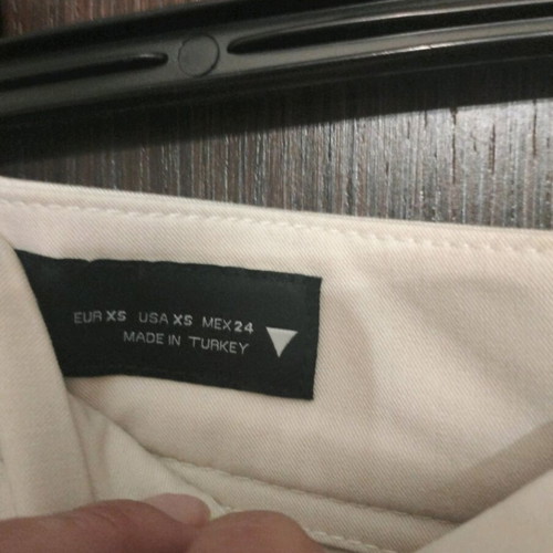 Zara set pants XS and vest Small like new, beige