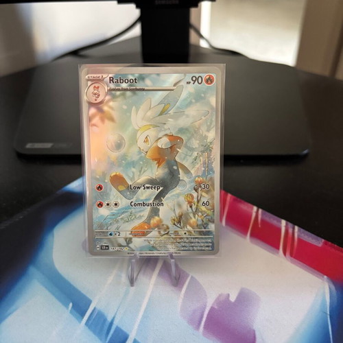 Pokémon TCG Raboot Stellar Crown Illustration Rare Holo card mint