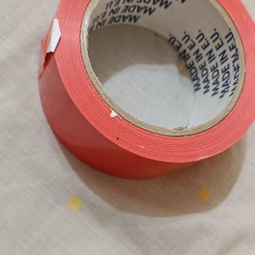 Plastic PVC Packaging Tape like new, 50 mm width, made in E.U.
