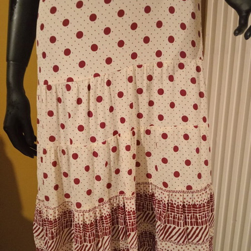 Noa Noa Baby Doll Dress new, 100% viscose, size M, burgundy beige