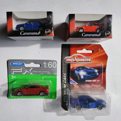 Set of 4 sport diecast cars new, various sizes