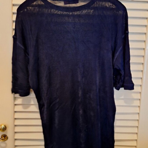 Dark Blue Transparent T-shirt like new, size L