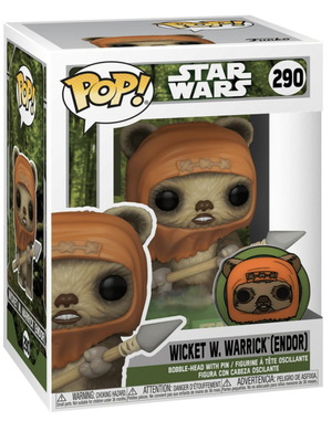 Funko Pop Ewok with Metal Pin like new
