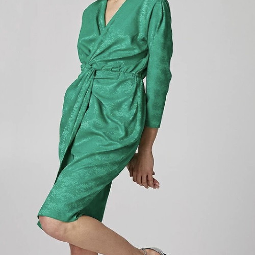 Lynne satin dress green size M (38)